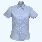 Kustom Kit Ladies Premium Short Sleeve Tailored Oxford Shirt